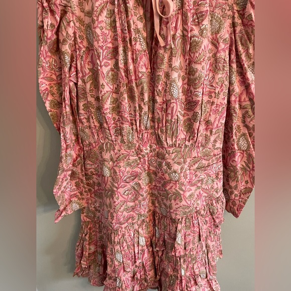 Anna Cate Isabella Dress Block Print Pink Floral - Picture 8 of 9